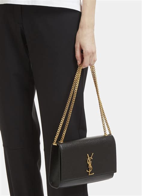 ysl medium kate black|YSL medium kate bag.